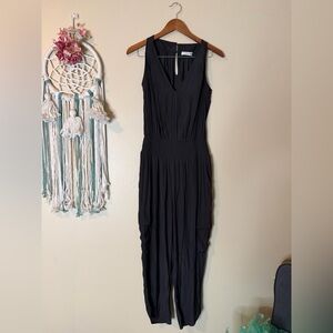 Ramy Brook NY V Neck Jumpsuit Black Size Small
